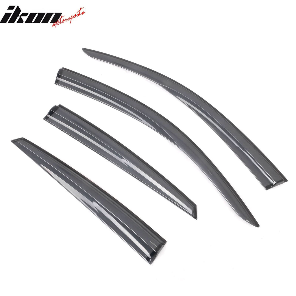 2016-2021 Honda Civic Sedan Transparent Smoke Window Visors Acrylic