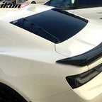 2016-2024 Chevy Camaro Black Rear Window Louvers Pair ABS