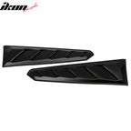 2016-2024 Chevy Camaro Black Rear Window Louvers Pair ABS