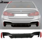 2017-2020 BMW 5 Series G30 Rear Bumper Lip Diffuser Quad Outlets
