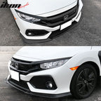 2017-2021 Honda Civic & Si Front Spoiler GT Style Unpainted Car Lip PU