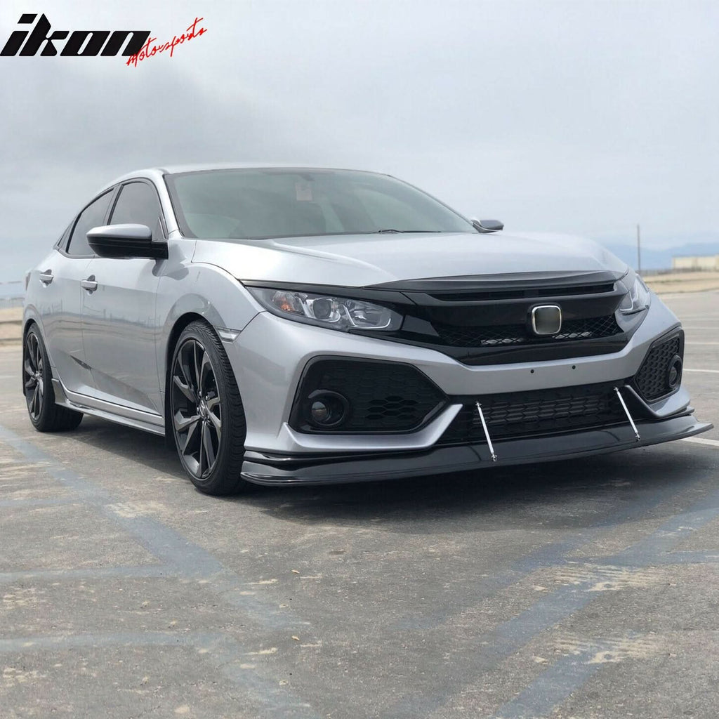 2017-2021 Honda Civic Si & Hatchback MDA Style Front Bumper Lip Kit PU