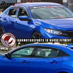 2017-2021 Honda Civic Hatchback 4PCS Mugen Style Window Visors Acrylic