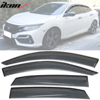2017-2021 Honda Civic 10th Gen X HB5 Smoke/Tinted Window Visor Acrylic