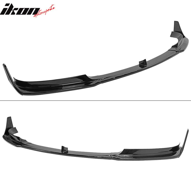 2017-2023 Tesla Model 3 V Style Gloss Black Front Bumper Lip 5PC PP