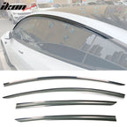 2017-2024 Tesla Model 3 Smoke Acrylic Window Visors Deflectors 4PCS