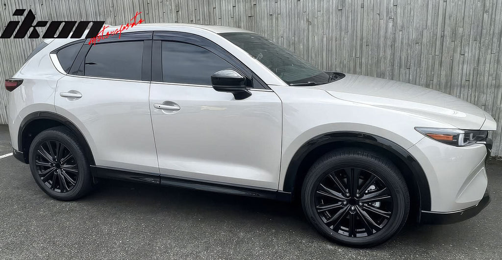 2017-2025 Mazda CX5 Slim Style Smoke Tinted Window Visor Polycarbonate
