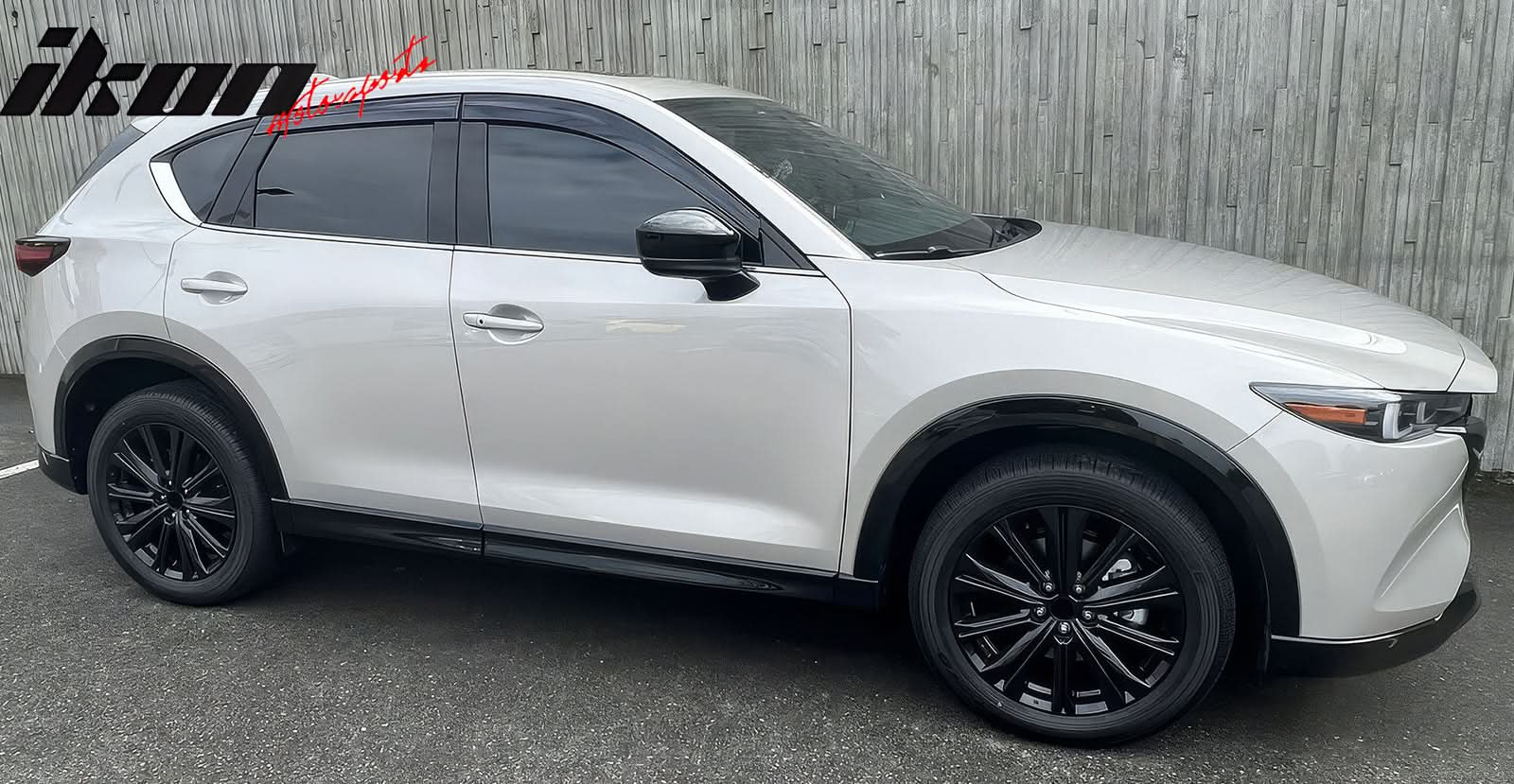 2017-2025 Mazda CX5 Slim Style Smoke Tinted Window Visor Polycarbonate