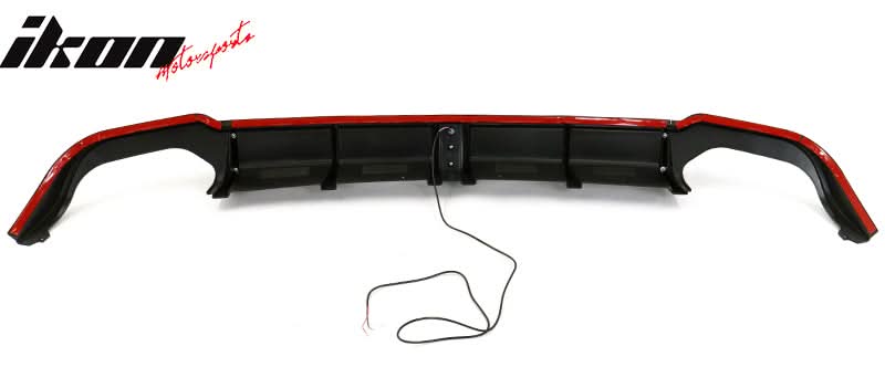 2018-2022 Honda Accord Sport LED Rear Lip Diffuser Gloss Black