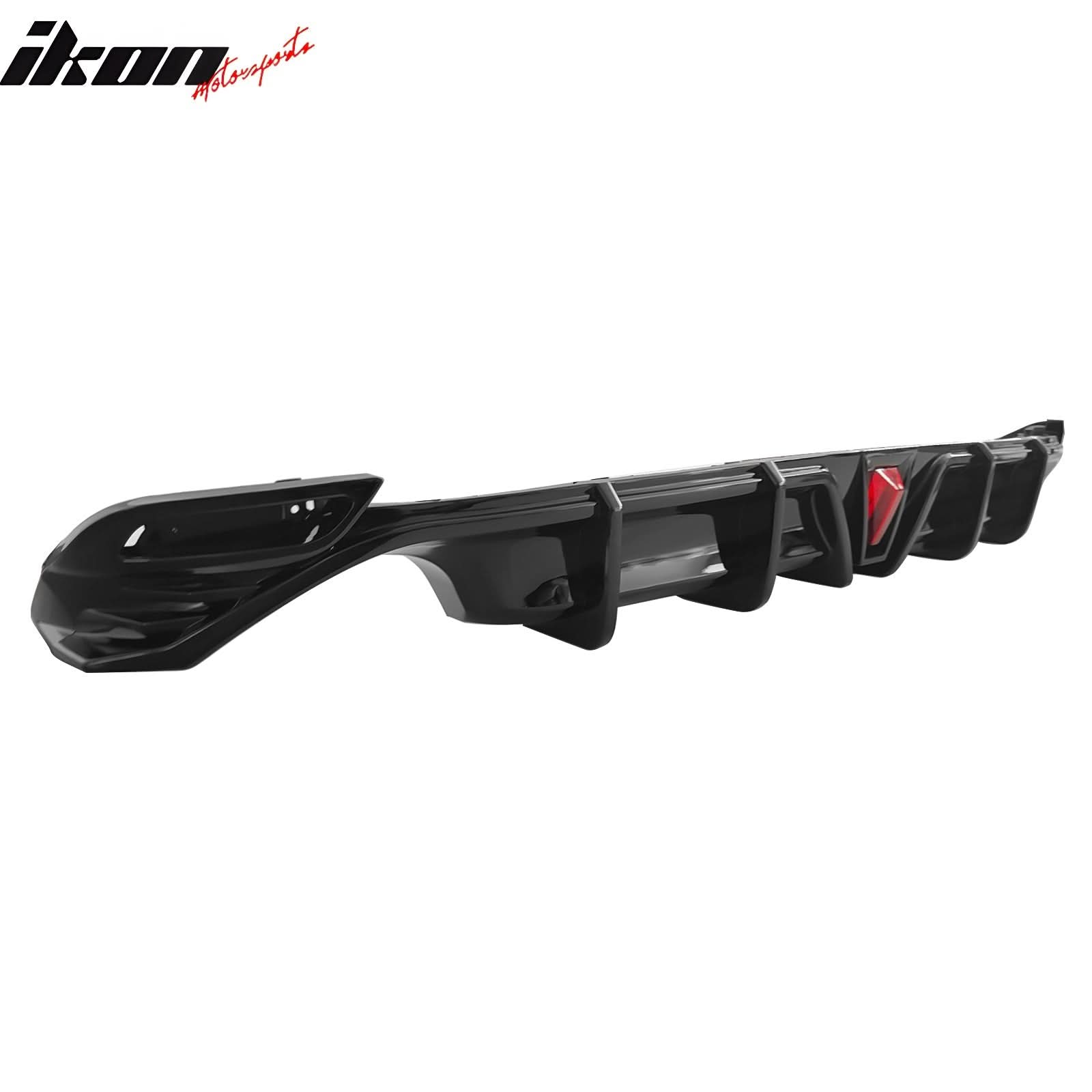 2018-2024 Toyota Camry LE XLE Gloss Black Rear Bumper Diffuser Lip PP