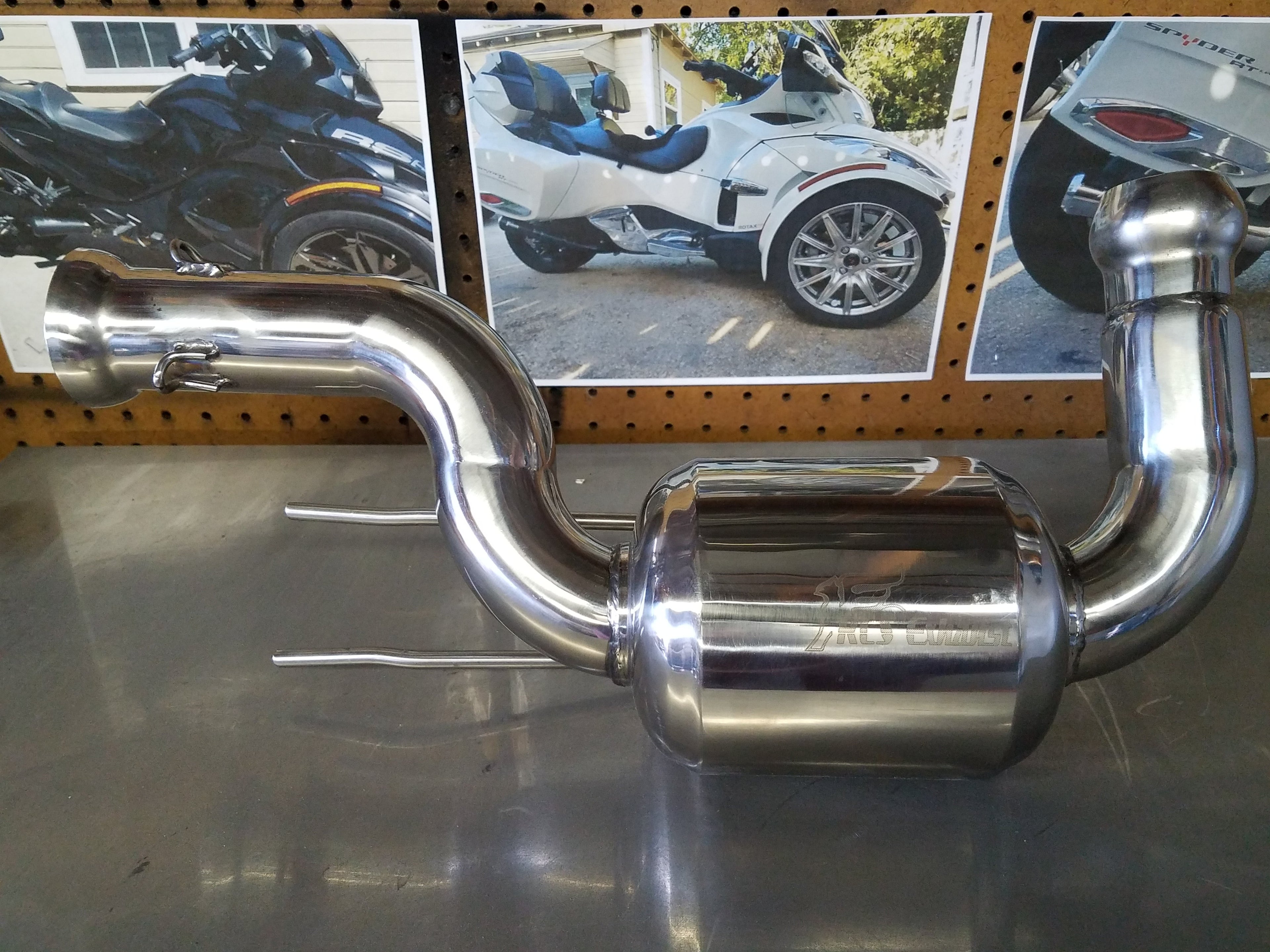 2014-2015 Can-Am Spyder 1330 Cat Delete muffler by RLS Exhaust