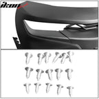 2019-2024 Chevy Camaro SS Style Black Front Bumper Guard CFL Lip ABS