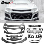 2019-2024 Chevy Camaro LS LT1 Unpainted ZL1 Style Front Bumper Cover