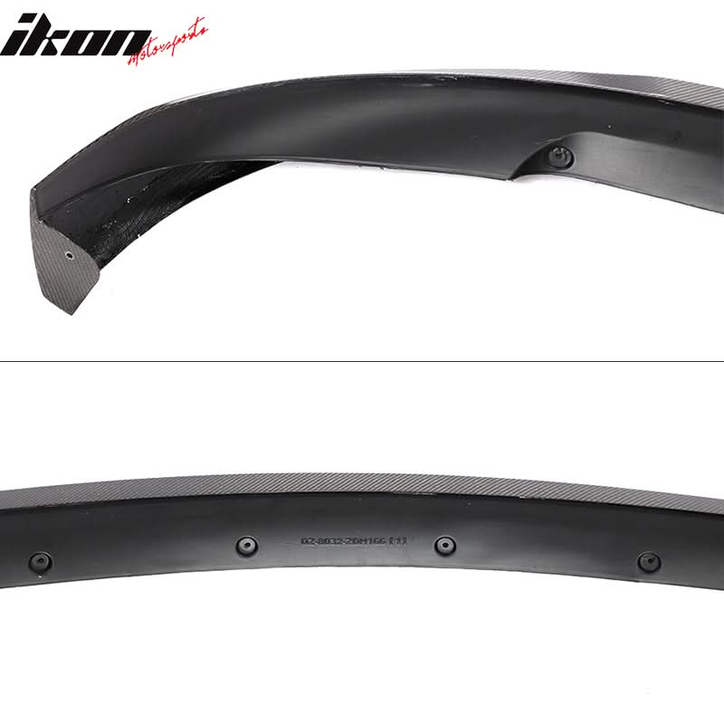 2020-2024 Tesla Model Y Front LipIKON Style Lip Spoiler Carbon Fiber