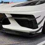 2020-2025 Chevrolet Corvette IKON Front Canard Splitter Carbon Fiber