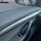 2021-2023 Tesla 3 & 2023 Y Carbon Fiber Center Front Door Panel ABS
