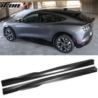 2021-2024 Ford Mustang Mach-E Matte Black Side Skirts Rocker Panel PP