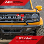 Turn Offroad ACC Relocation Bracket for Ford Bronco Brush and Grill Guards