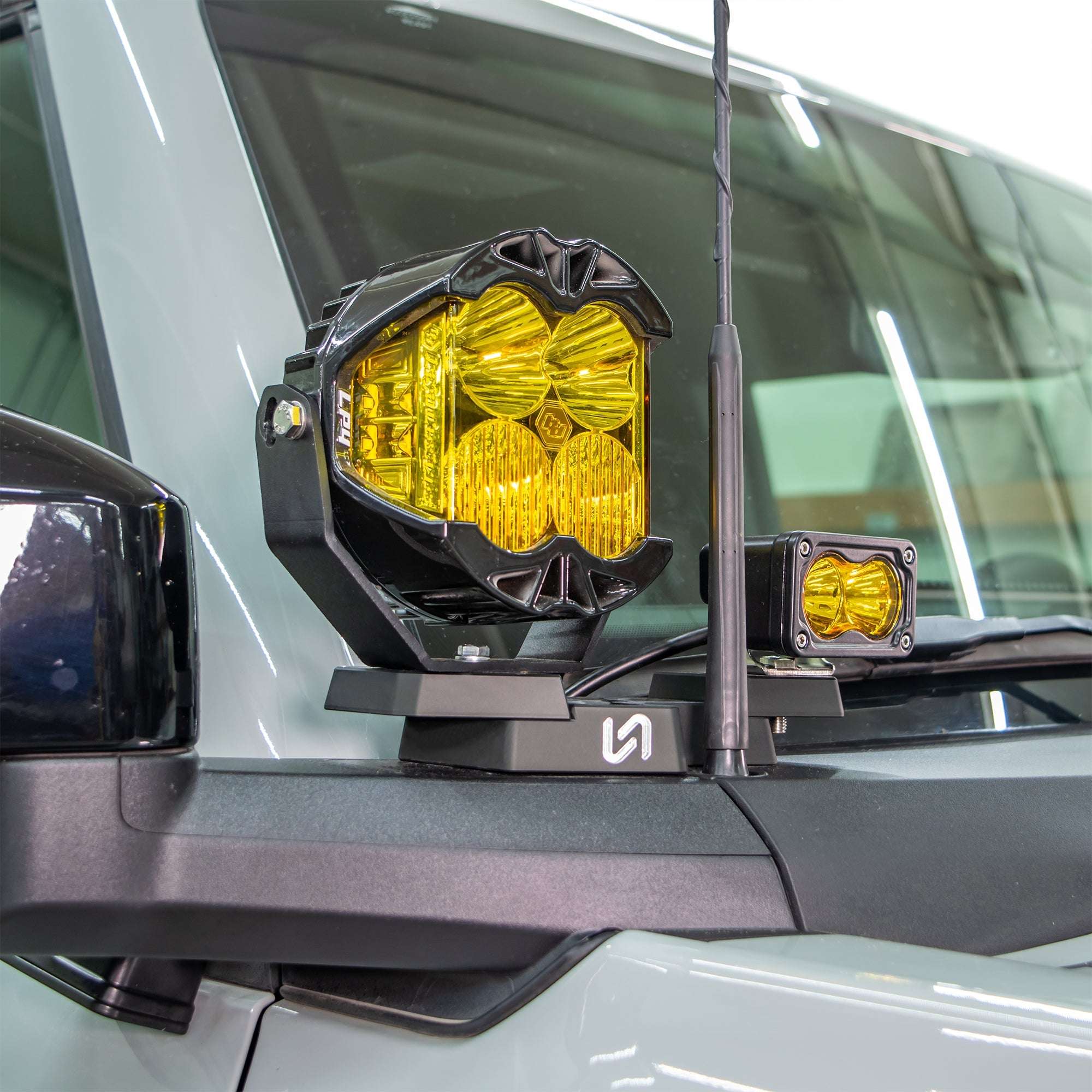 Turn Offroad Billet Mirror Light Mounts for Ford Bronco