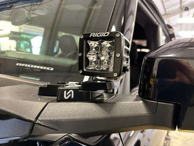 Turn Offroad Billet Mirror Light Mounts for Ford Bronco