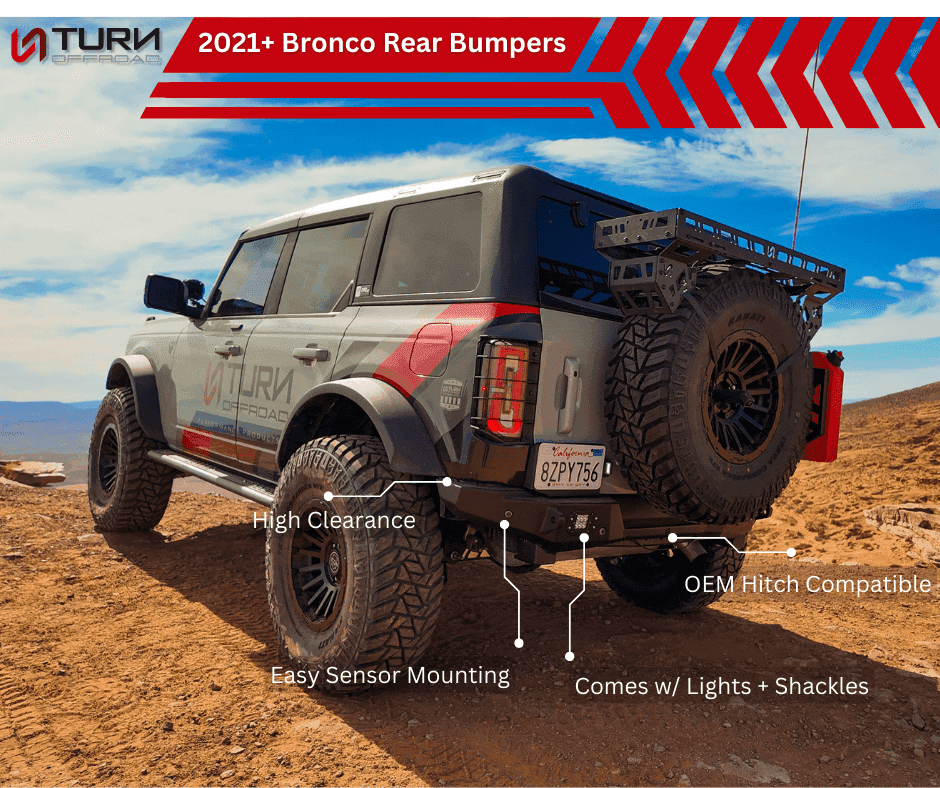 Turn Offroad Zero Series Rear Bumper for Ford Bronco