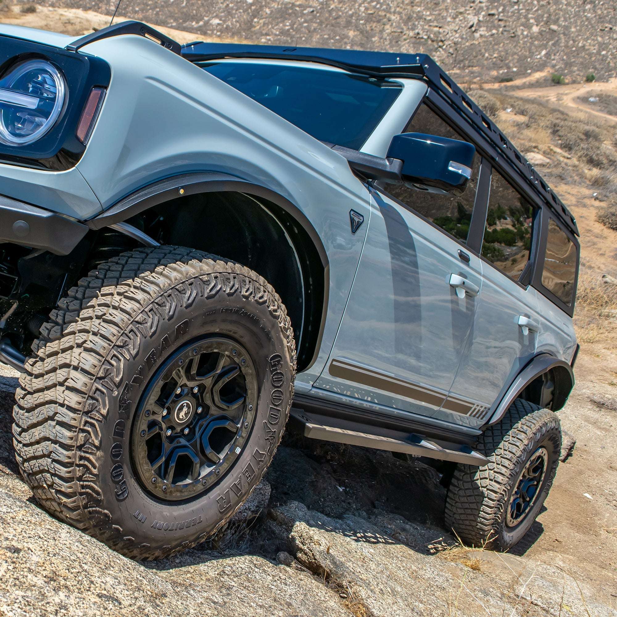 Turn Offroad Steel Fender Flares Kit with Marker Lights for Ford Bronco