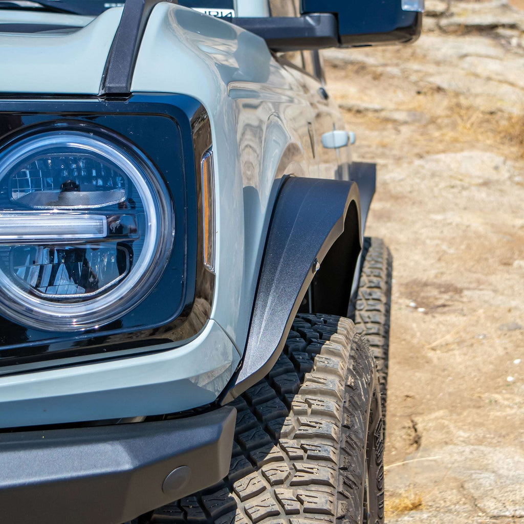 Turn Offroad Steel Fender Flares Kit with Marker Lights for Ford Bronco