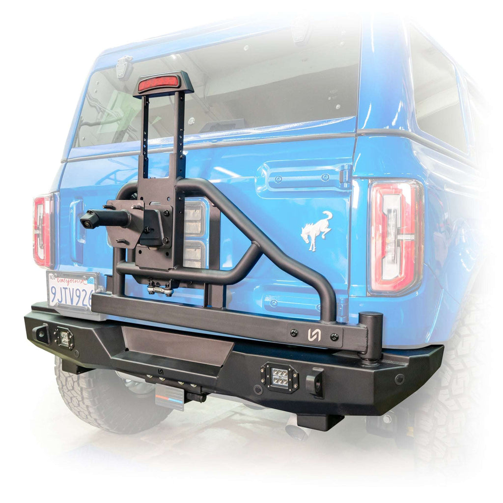 Turn Offroad Swing-Out Tire Carrier with Lights for Ford Bronco