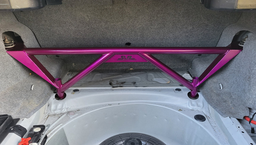 E36 BMW Rear Floor Subframe to Shock Tower Brace By SLR Speed