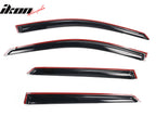 2022-2025 Hyundai Ioniq 5 Slim Style Black Window Visors Acrylic 4PCS