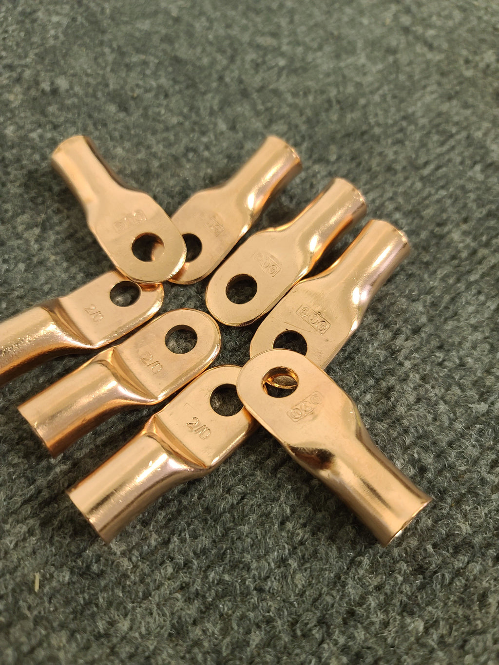 2/0 Copper Lugs - 5/16 stud - 10 Pack by JS Alternators
