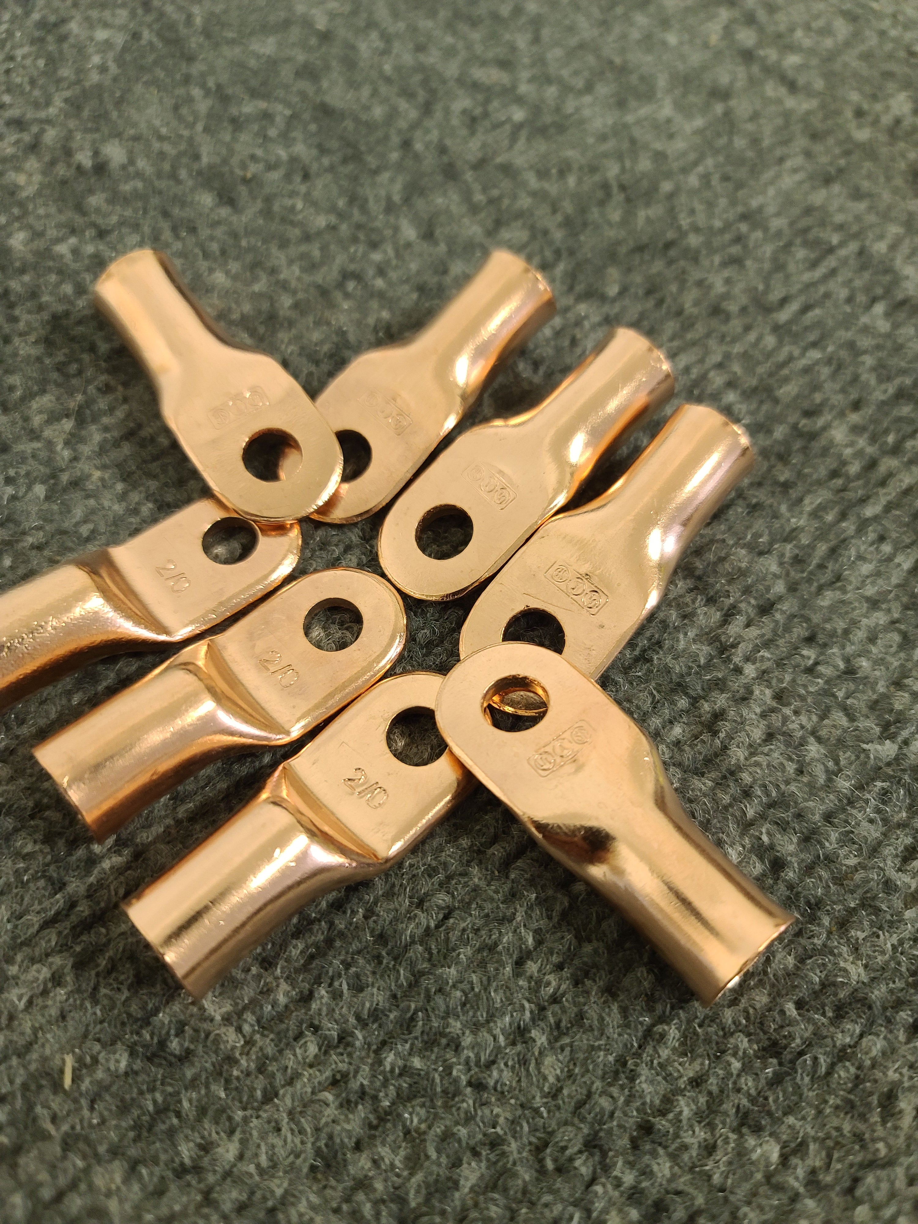 2/0 Copper Lugs - 5/16 stud - 10 Pack by JS Alternators