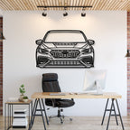 2022 WRX Front View Metal Car Wall Art - MT1373