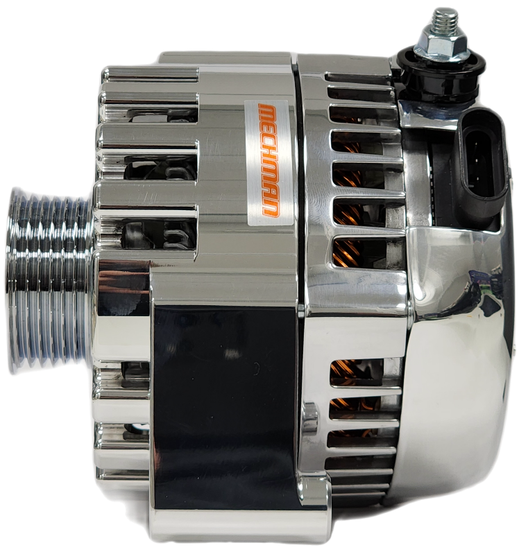 Mechman 170 Amp High Output Alternator 1996-2004 GM Truck 4.3L 4.8L 5.3L 5.7L 6L - Chrome Billet