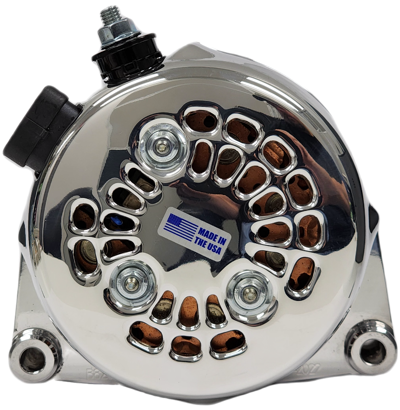 Mechman 170 Amp High Output Alternator 1996-2004 GM Truck 4.3L 4.8L 5.3L 5.7L 6L - Chrome Billet
