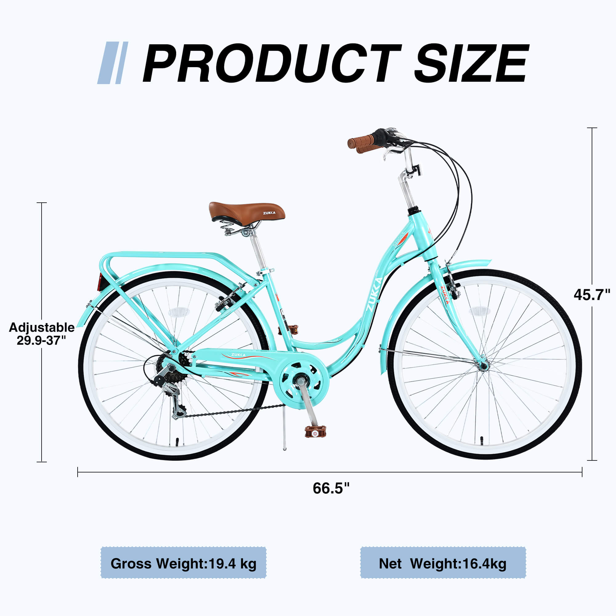 Zukka Cuckoo 26" Beach Cruiser Bike
