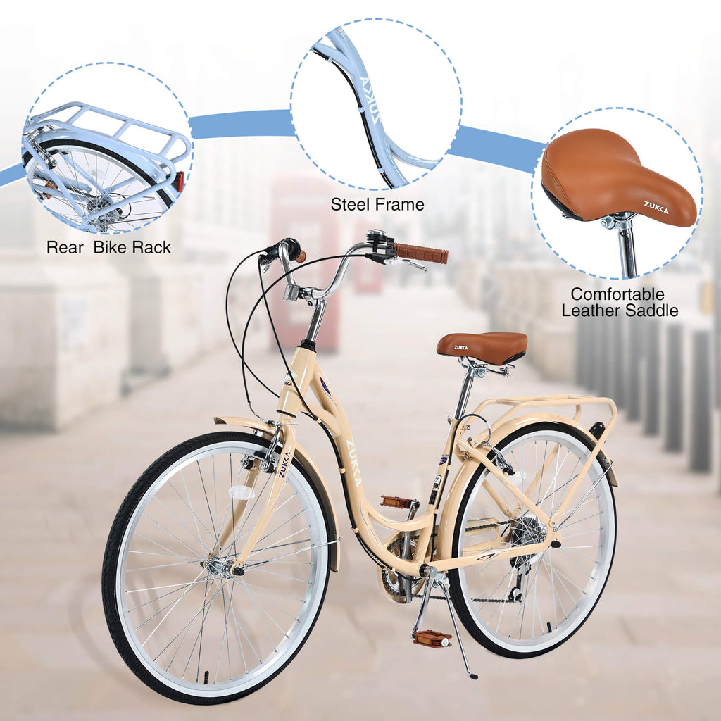Zukka Cuckoo 26" Beach Cruiser Bike
