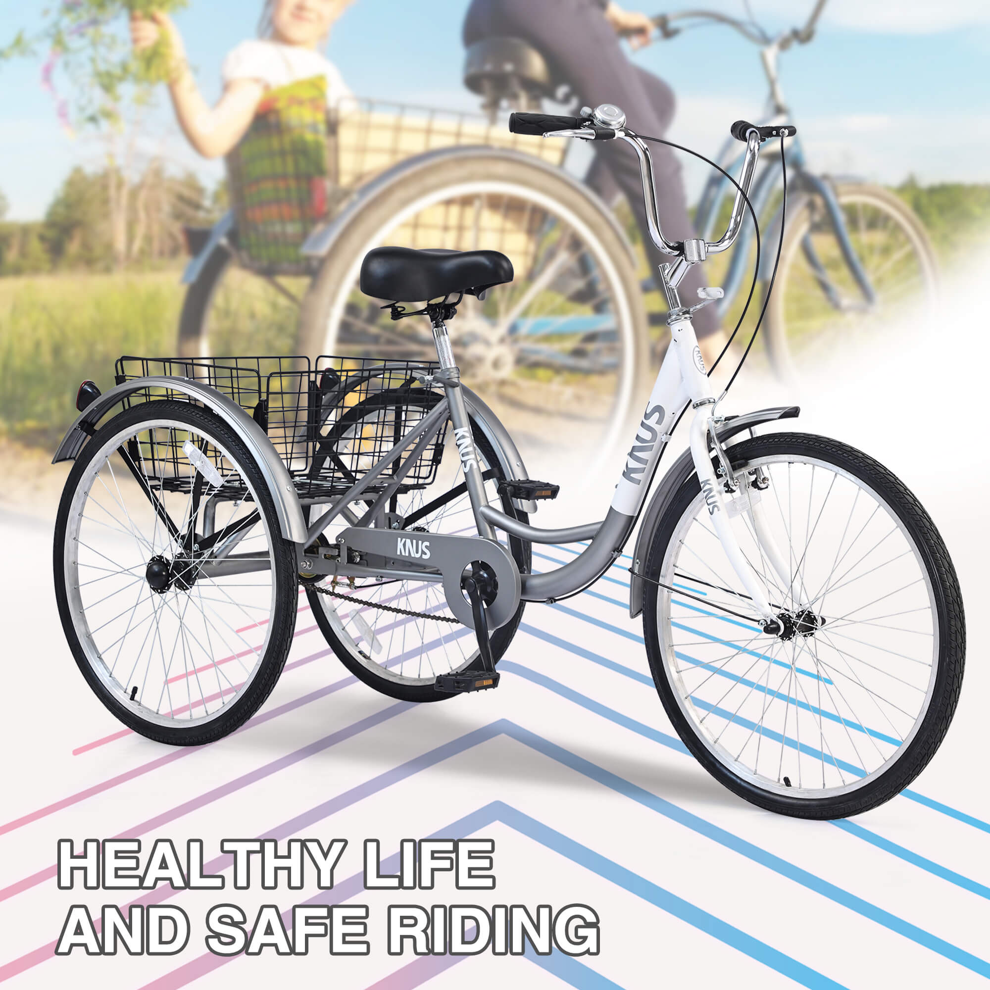 Knus Virbus 26“ Single-Speed Tricycle For Adults