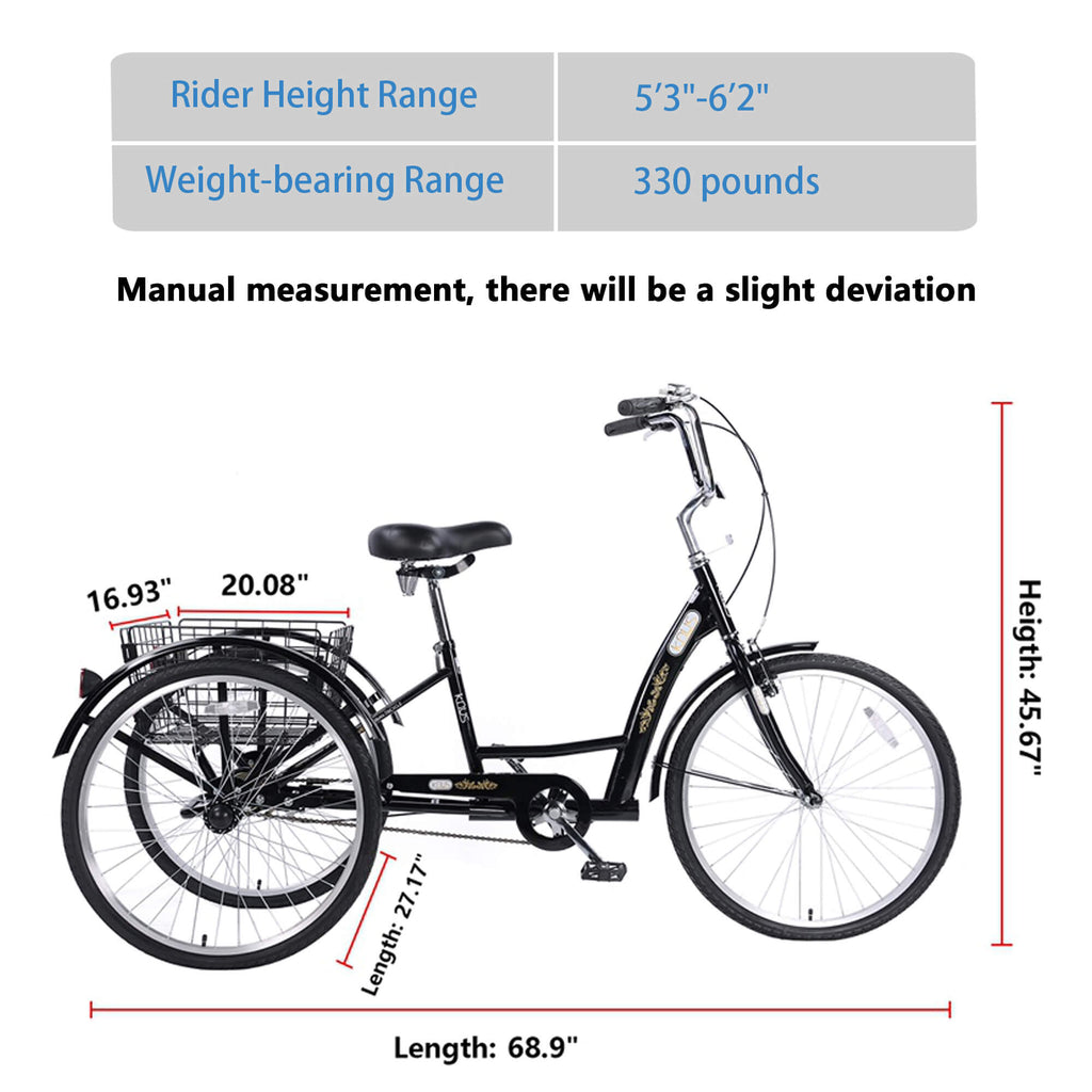 Knus KT03 26"  Adult Tricycle