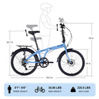 Hycline Meghna 24” Folding Bike