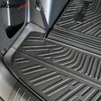 2024-2025 Hyundai Santa Fe Trunk Mat W/ Backrest Rear Seat Liner Black