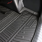 2024-2025 Hyundai Santa Fe Trunk Mat W/ Backrest Rear Seat Liner Black