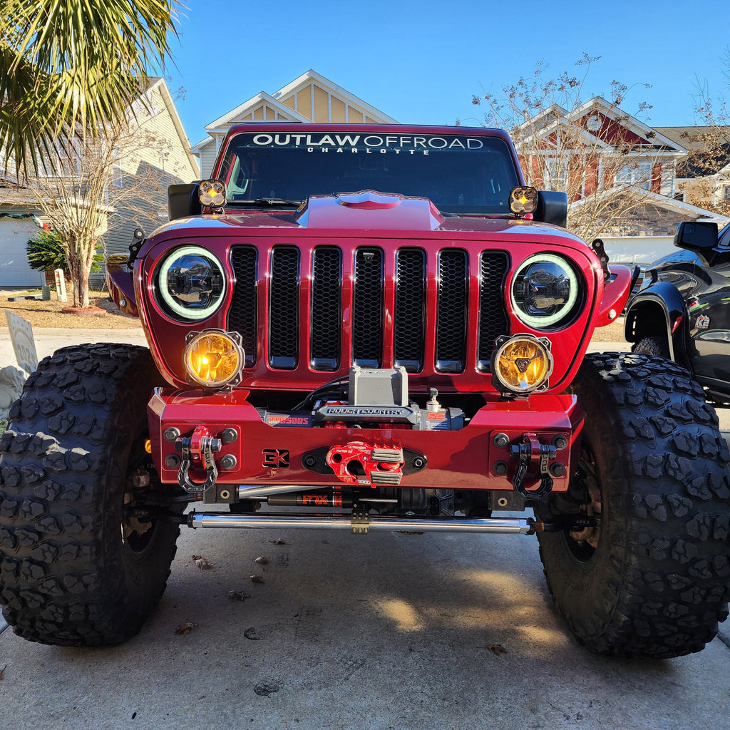 Gauntlet Front Bumper w/Winch Plate for Jeep JL/JT  (2018-2024) By Gatekeeper Off-Road
