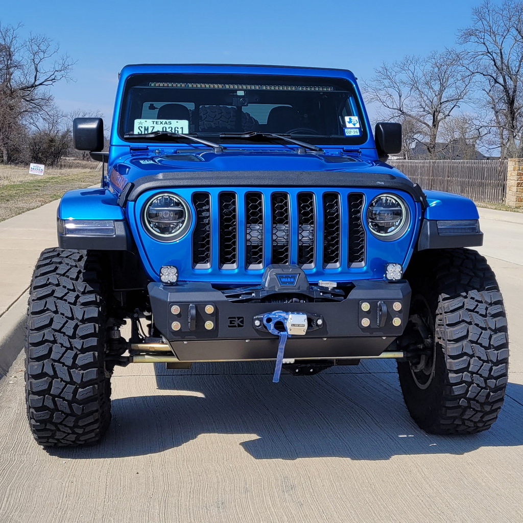 Gauntlet Front Bumper w/Winch Plate for Jeep JL/JT  (2018-2024) By Gatekeeper Off-Road