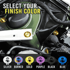 ZSPEC "Small Engine Cover" Fastener Kit for the Honda Grom, Grade-5 Titanium