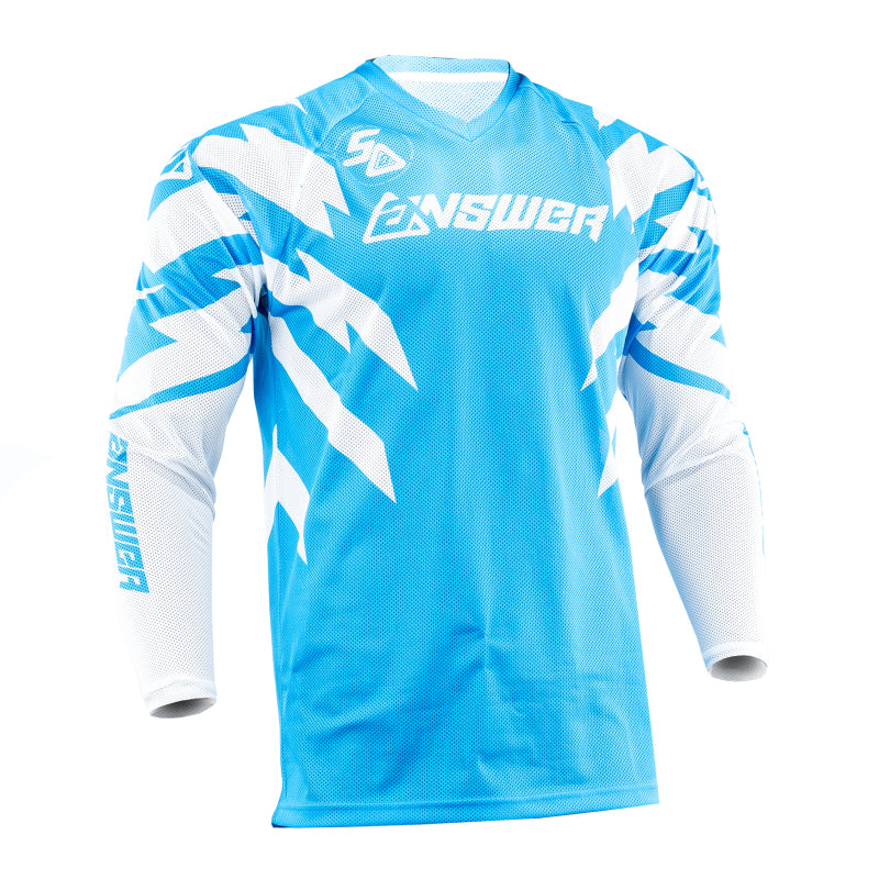 Answer 26 LE Syncron Rizz Vented Jersey Cyan/White/Black Youth - Medium