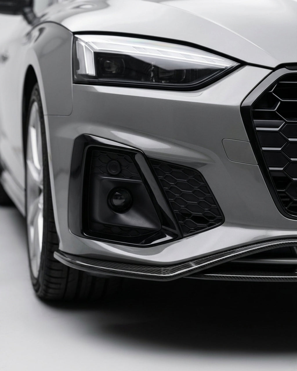 Audi A5 S-Line / S5 B9 Sportback 4-Door Carbon Fiber Front Bumper Lip 2018 - 2021