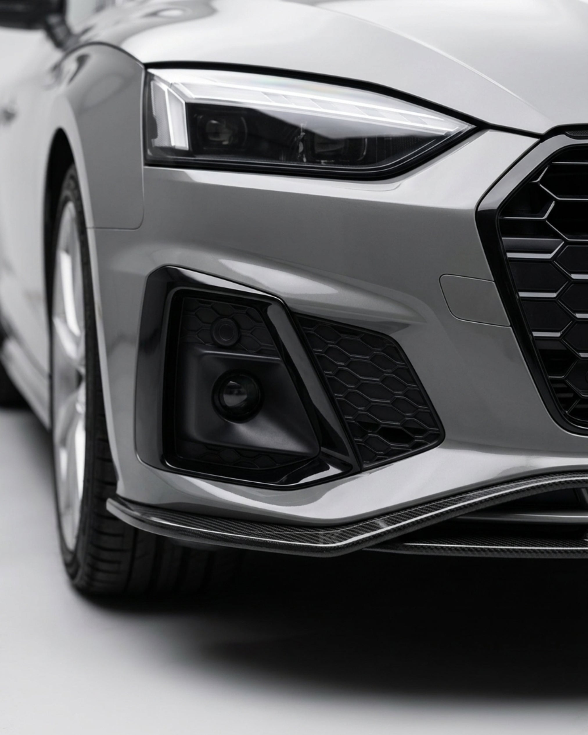 Audi A5 S-Line / S5 B9 Sportback 4-Door Carbon Fiber Front Bumper Lip 2018 - 2021