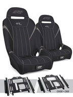 PRP Polaris RZR 570 GT/S.E. Suspension Seats Kit (Pair) - Black & Gray