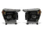 Raxiom 21-23 Ford F-150 CXR Series LED Headlights/White DRL- Black - Clear Lens